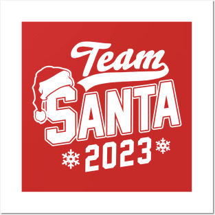 Team Santa Christmas Hat Pajamas Party Family Matching 2023 Posters and Art